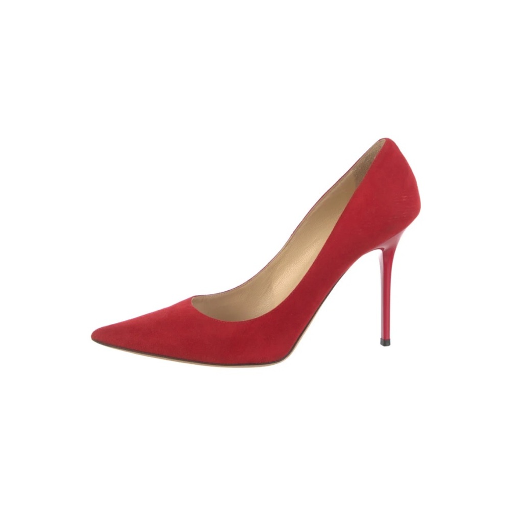Jimmy Choo Anouk Red Suede Stiletto
Pointed Heel Pumps LIKE NEW!!!